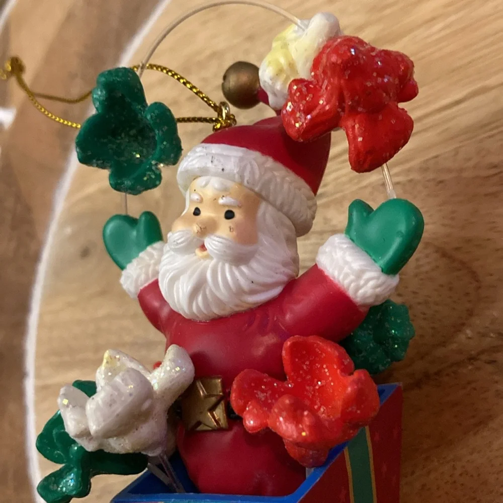 Mistletoe Magic popcorn Santa Christmas tree ornament red green movies